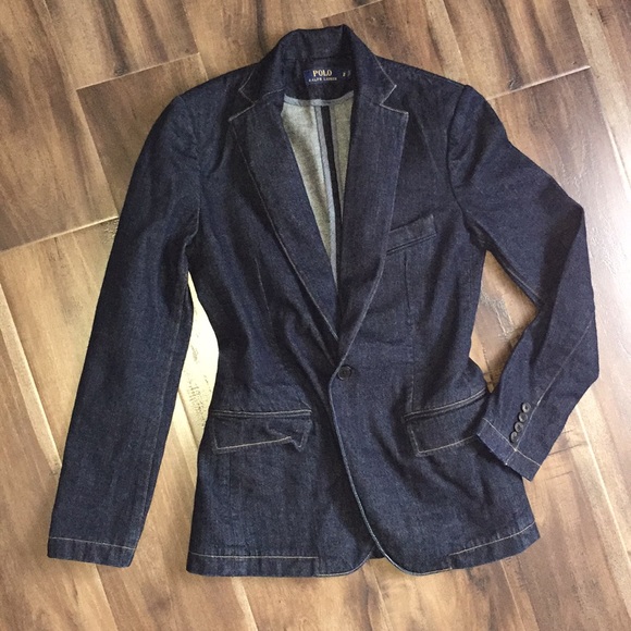 😍 POLO RALPH LAUREN Single Button Fitted Denim
Blazer Indigo Blue😍 - Picture 4 of 9